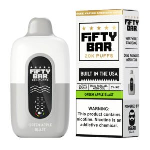 Green Apple Blast Fifty Bar V2 20K Puffs Vape