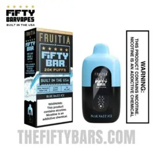 Blue Razz Ice Fruitia X Fifty Bar V2