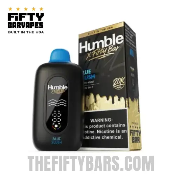 Blue Slush Humble X Fifty Bar 20K Puffs Disposable Vape 2 Blue Slush Humble X Fifty Bar