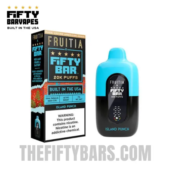 Island Punch Fruitia X Fifty Bar 20K Puffs Disposable Vape 2 Island Punch Fruitia X Fifty Bar 20K Puffs Disposable Vape - Image 2