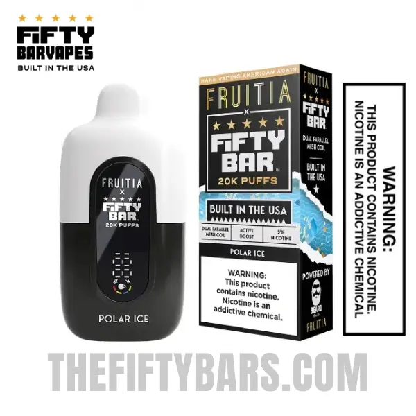 Polar Ice Fruitia X Fifty Bar 20K Puffs Disposable Vape 1 Polar Ice Fruitia X Fifty Bar