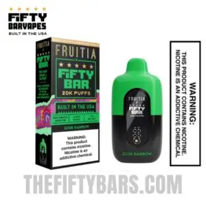 Fifty Bar Vape Flavors 14 Sour Rainbow Fruitia X Fifty Bar