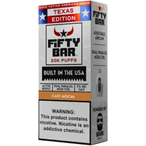 Cafe Mocha Texas X Fifty Bar