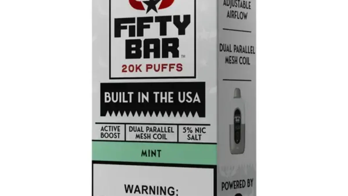 Mint Texas X Fifty Bar Disposable Vape Flavor Review