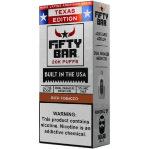 Rich Tobacco Texas X Fifty Bar