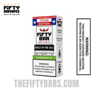 Fifty Bar Vape Flavors 12 Watermelon Ice Texas X Fifty Bar