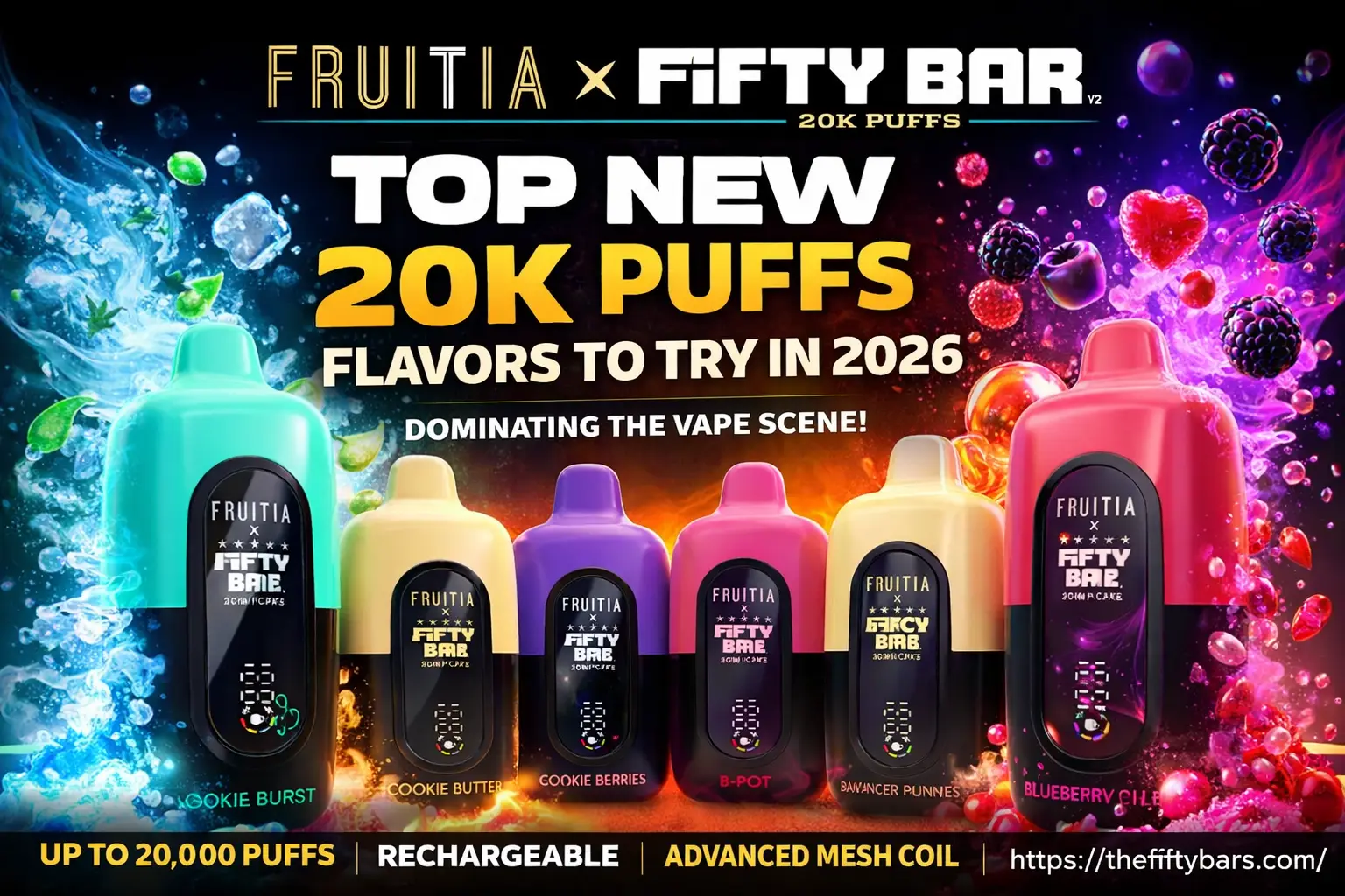 Fruitia X Fifty Bar V2 20K Puffs
