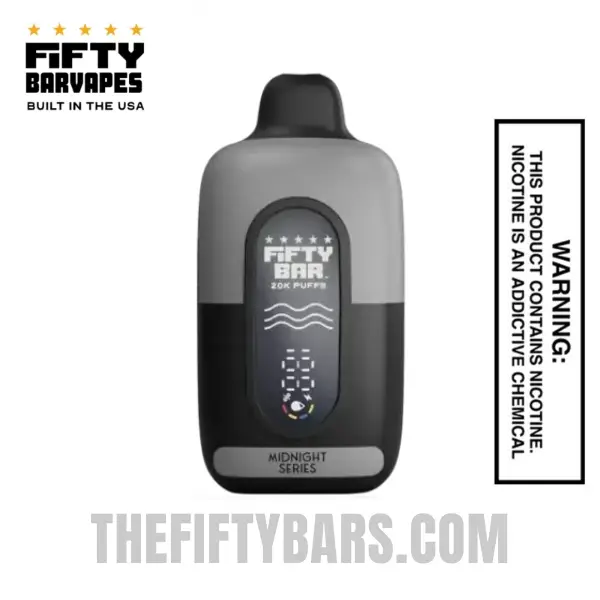 Frozen Peach Lime Razz Fifty Bar 20K Midnight Series Disposable Vape 1 Frozen Peach Lime Razz Fifty Bar 20K Midnight Series