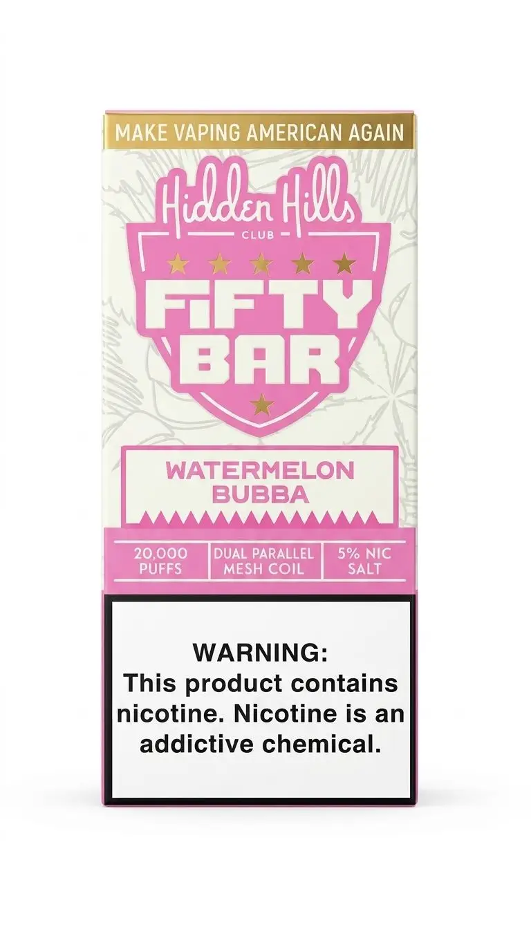 Watermelon Bubba Hidden Hills X Fifty Bar 20K