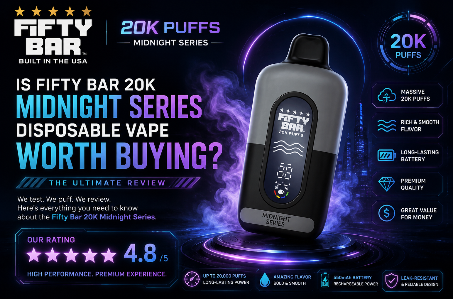 Fifty Bar 20K Midnight Series