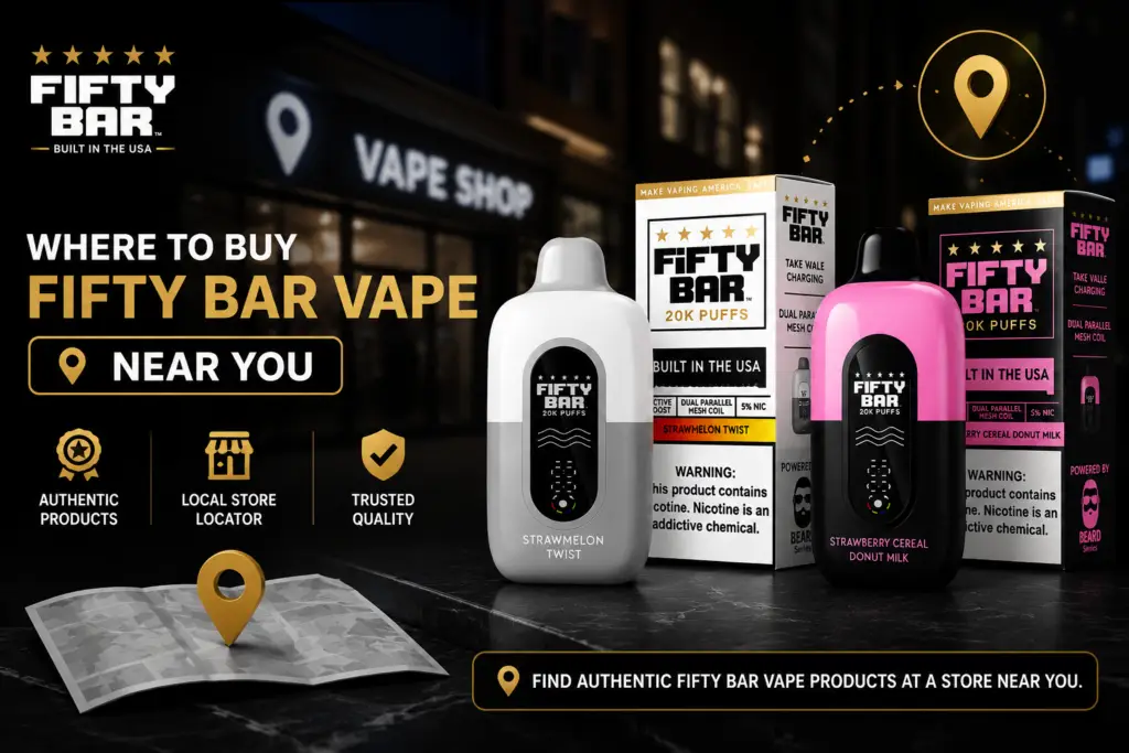 Where to Buy Fifty Bar Vape Near