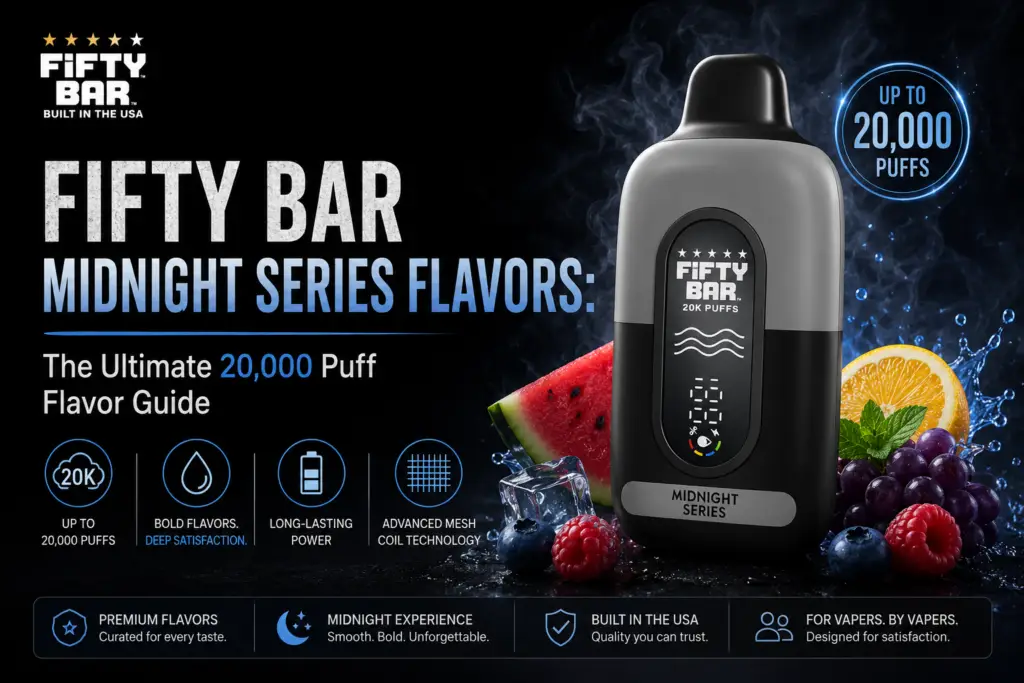 Fifty Bar Midnight Series Flavors