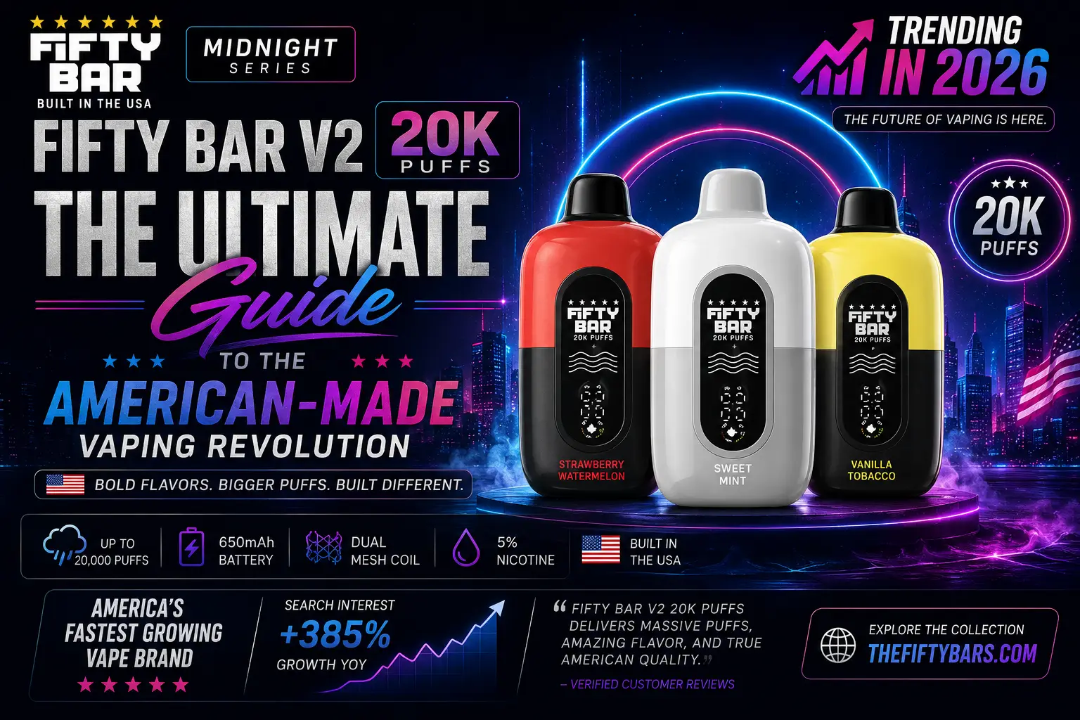 Fifty Bar V2 20K Puffs