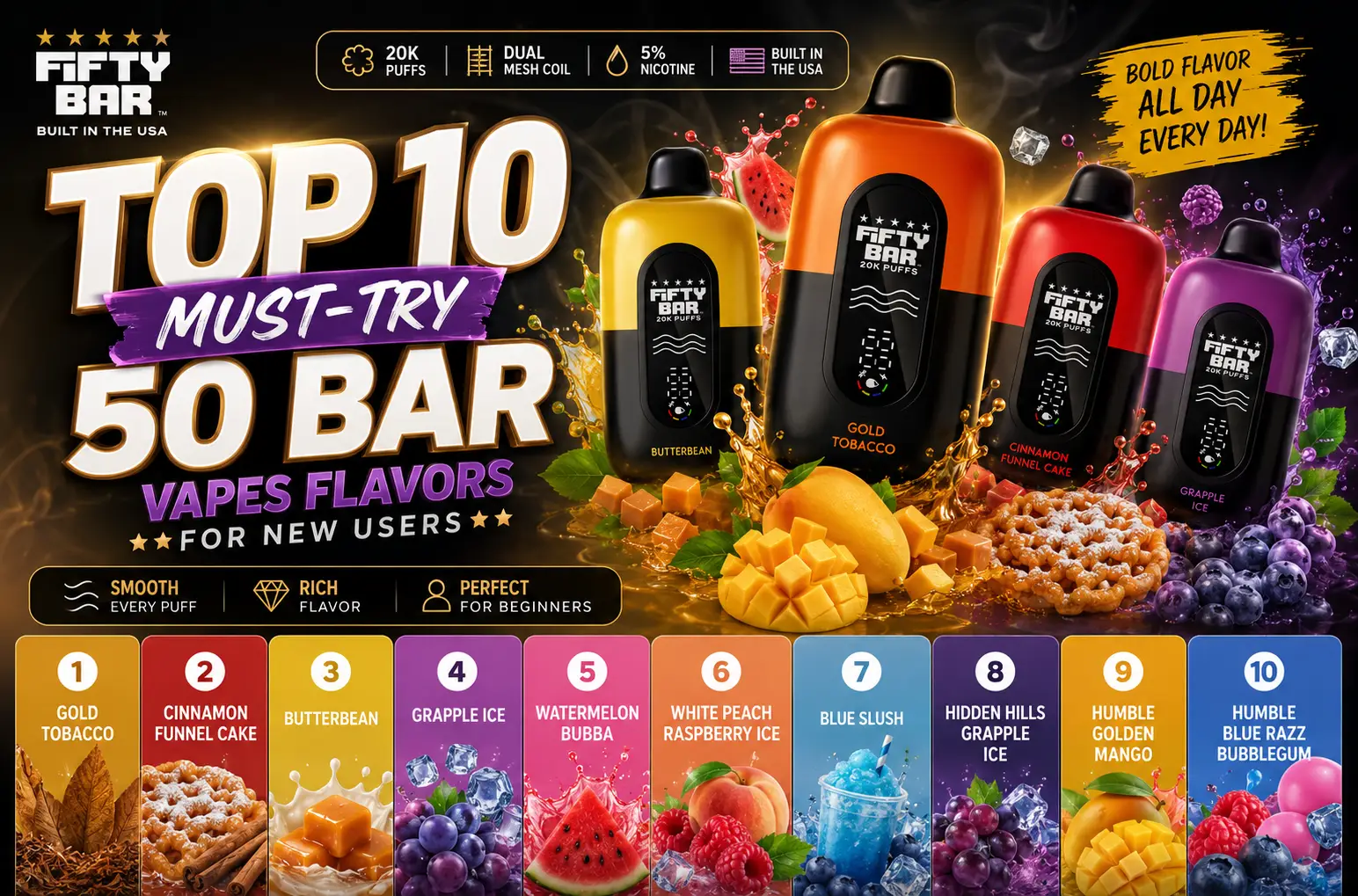 50 Bar Vapes