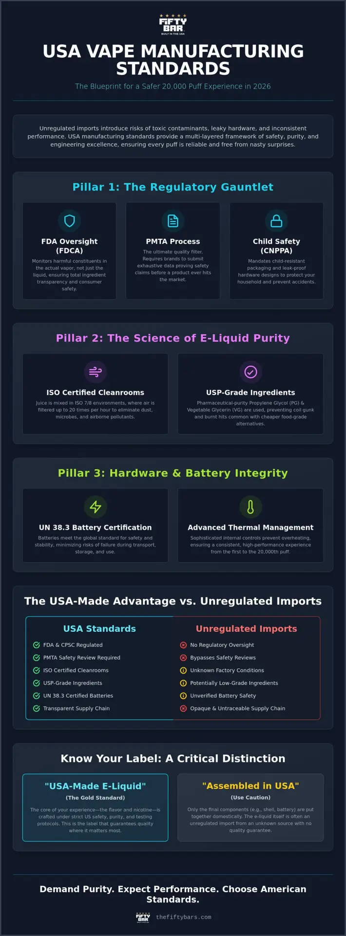 Usa Vape Manufacturing Standards: Why American-Made Safety Matters In 2026 1 Usa Vape Manufacturing Standards: Why American-Made Safety Matters In 2026