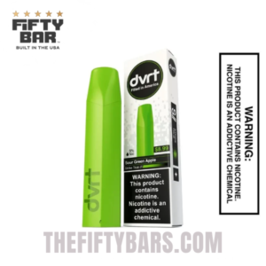 Sour Green Apple Fifty Bar DVRT 2000 Puffs Disposable Vape