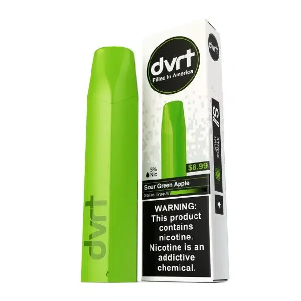 Sour Green Apple Fifty Bar Dvrt 2000 Puffs Disposable Vape 1 Sour Green Apple Fifty Bar Dvrt 2000