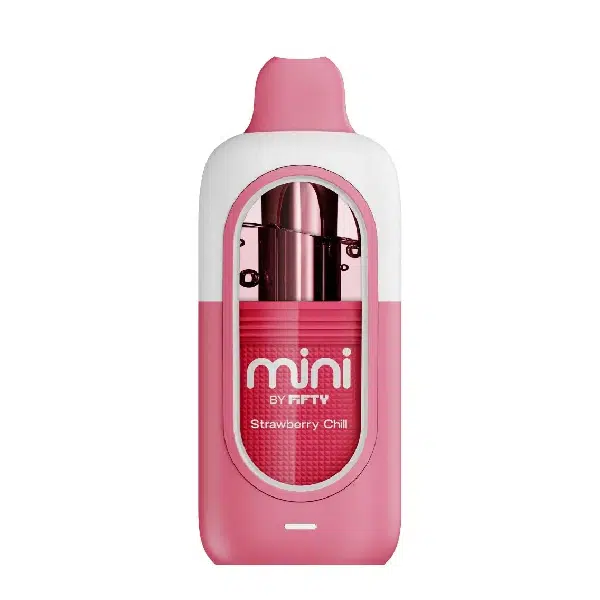 Strawberry Chill Fifty Bar Mini 6500 Puffs Disposable Vape 1 Strawberry Chill Fifty Bar Mini 6500